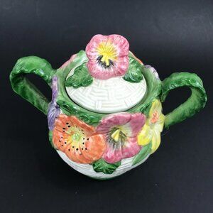 Omnibus Fitz and Floyd Sugar bowl w/lid